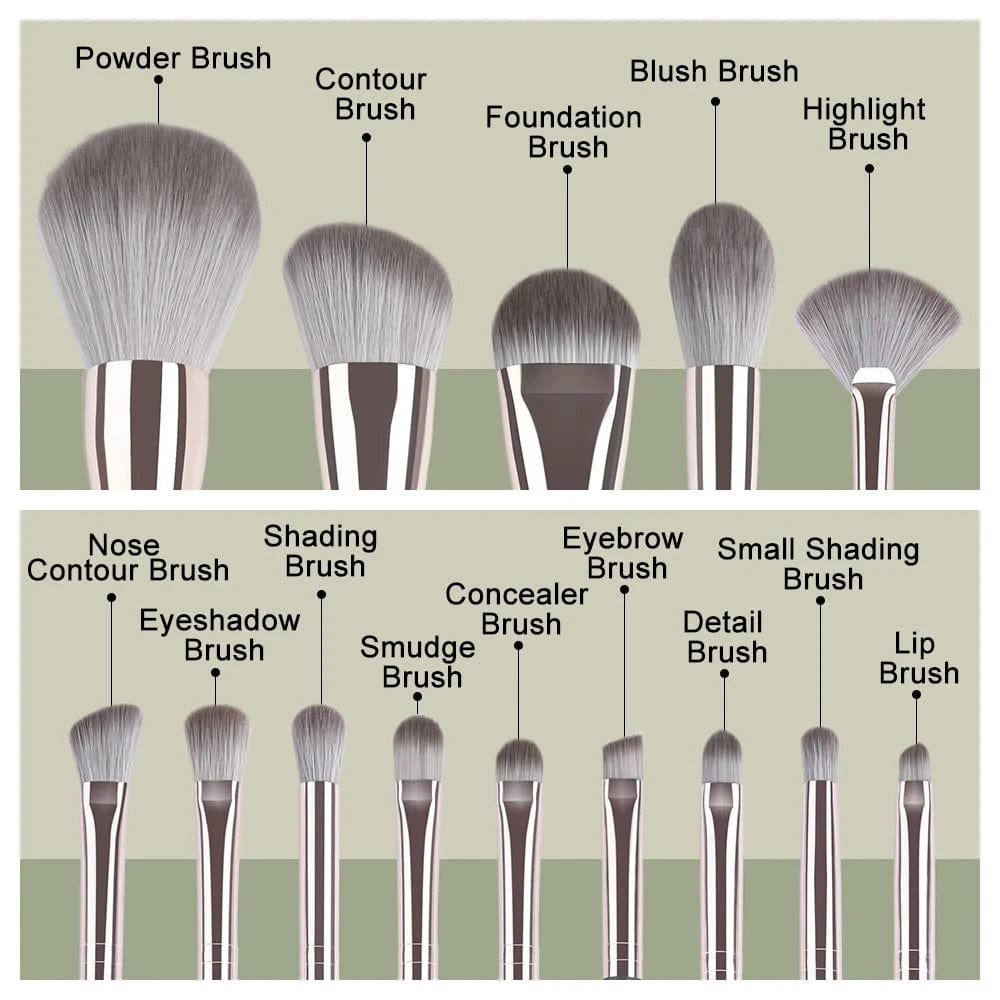  Showlu Fashion Store JTFIL Makeup Brushes Soft Fluffy Makeup Tools Cosmetic Powder Eye Shadow Foundation Blush Blending Beauty Make Up Brush Beauty