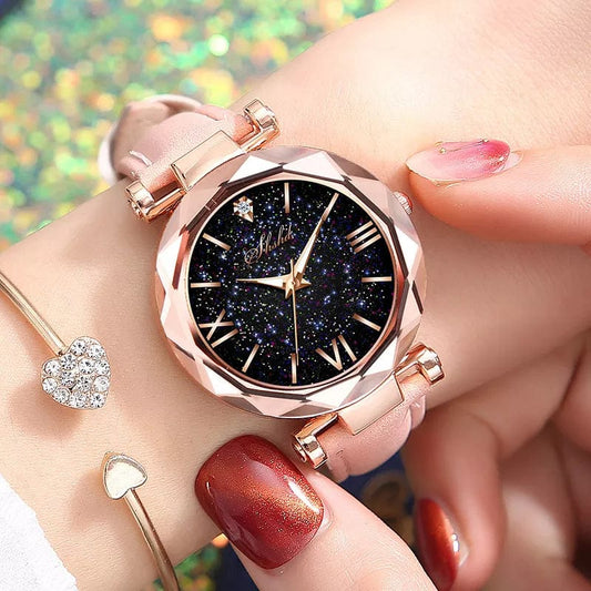  Showlu Fashion Store just watch / CHINA / No WOKAI high quality fashion casual women's belt Quartz Watch Lady student full diamond fashion vintage clock women