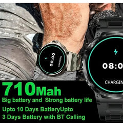  Showlu Fashion Store KAVSUMI 1.85 Inch HD Bluetooth Call Smart Watch Men Sports Fitness Tracker Watch Heart Monitor 710mAh Smartwatch For Android IOS