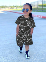  Showlu Fashion Store Kids Boys clothes summer outfits Cotton Teenage Boys Clothing casual Suit Children Short Sleeve Shirt Shorts Set 4 6 8 12 Years