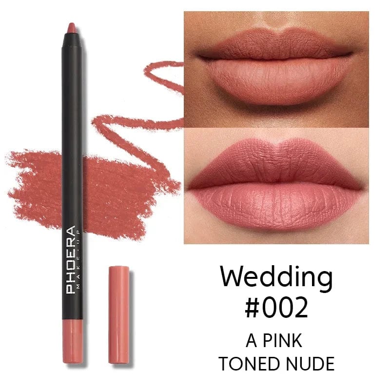  Showlu Fashion Store Lasting Nude Brown Lip Liner Pen Matte Lipstick Pen Waterproof Lips Makeup Women Sexy Red Non-stick Cup Lips Contour Cosmetics