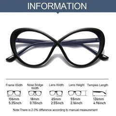  Showlu Fashion Store Leopard print Fashion Anti-blue Light Glasses Women Cat Eye Eyeglasses Frame Oval Designer Oversized Optical Glasses Frames Clear Eyewear