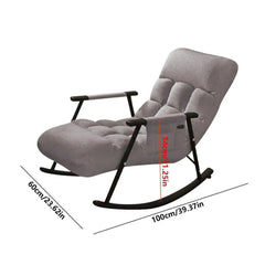 SHOWLU FASHION STORE LIGHT GRAY / CN Waterproof and Anti-Fouling Extended Version Rocking Chair for Relaxation and Comfort Single Person Sofa 5 Angle Adjustment