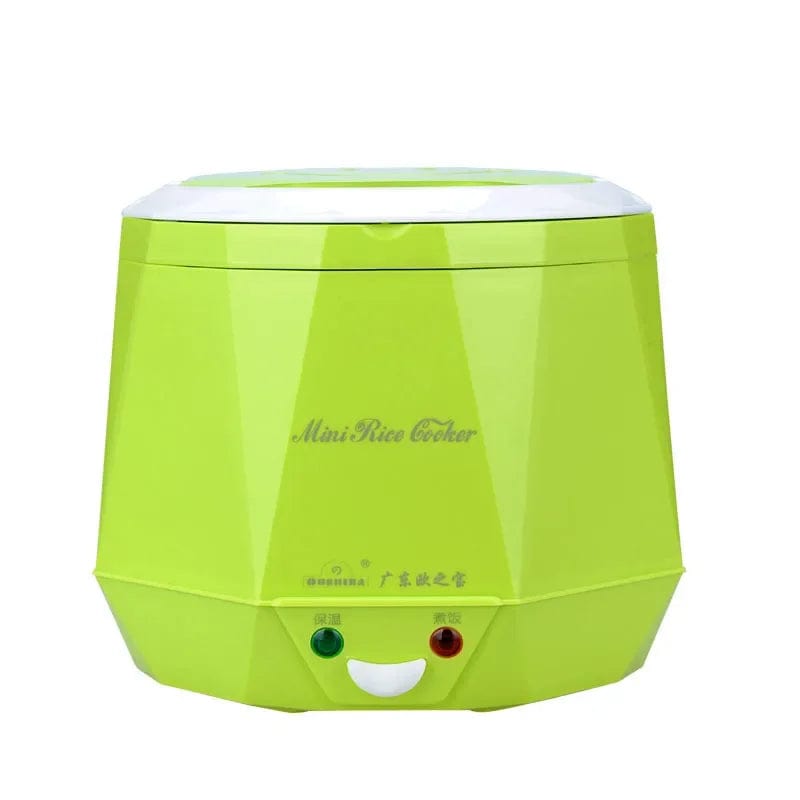  Showlu Fashion Store Light green / 24V Mini Rice Cooker 1.6L Electric Heating Lunch Box Portable Thermostat Food Steamer Multi Electric Cooker For Car Truck 12/24V