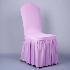 Showlu Fashion Store light purple / 1pcs chair cover Banquet Chair Cover High Quality Hotel Wedding Chair Cover Adjustable Spandex Chair Cover