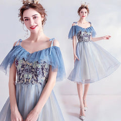  Showlu Fashion Store Limited Time Special Offer Blue Birthday Party Dress Performance