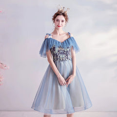  Showlu Fashion Store Limited Time Special Offer Blue Birthday Party Dress Performance