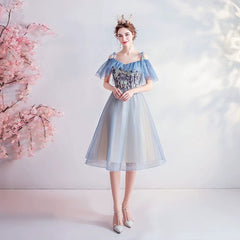  Showlu Fashion Store Limited Time Special Offer Blue Birthday Party Dress Performance