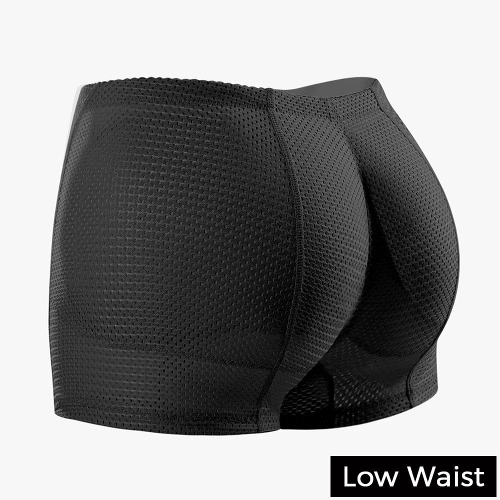  Showlu Fashion Store Low Waist-Black / L Hip Enhancer Hip Butt Cushion Hips Cushion Padded Panties Control Panties Butt Lifting Lifter Buttock Mesh Little Hole