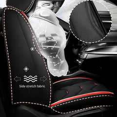  Showlu Fashion Store Luxury Car Seat Cover PU Leather Automobiles Seat Cushion Protector Chair Four Seasons Vehicle Interior Car Accessories