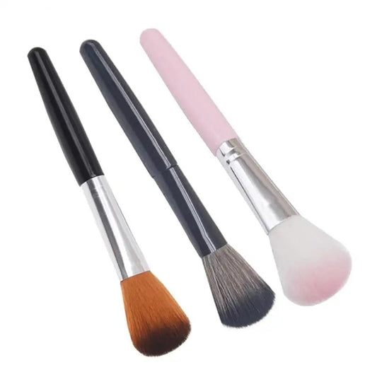  Showlu Fashion Store Makeup Brush Loose Powder Brush Face Blush Contouring Highlighter Shadow Brush Soft Bristles Multi-use Beauty Makeup Tool