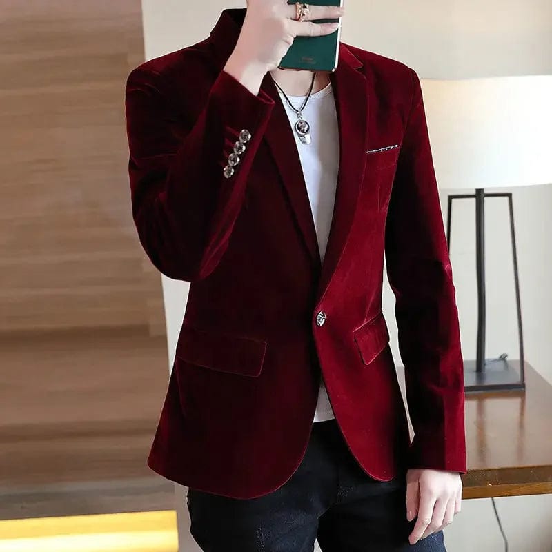 SHOWLU FASHION STORE Male Blazer Slim Fit Men's Suit Jackets Single Breasted Thin Party Coat Casual Fashion 2024 Luxury Designer Fashionable Summer