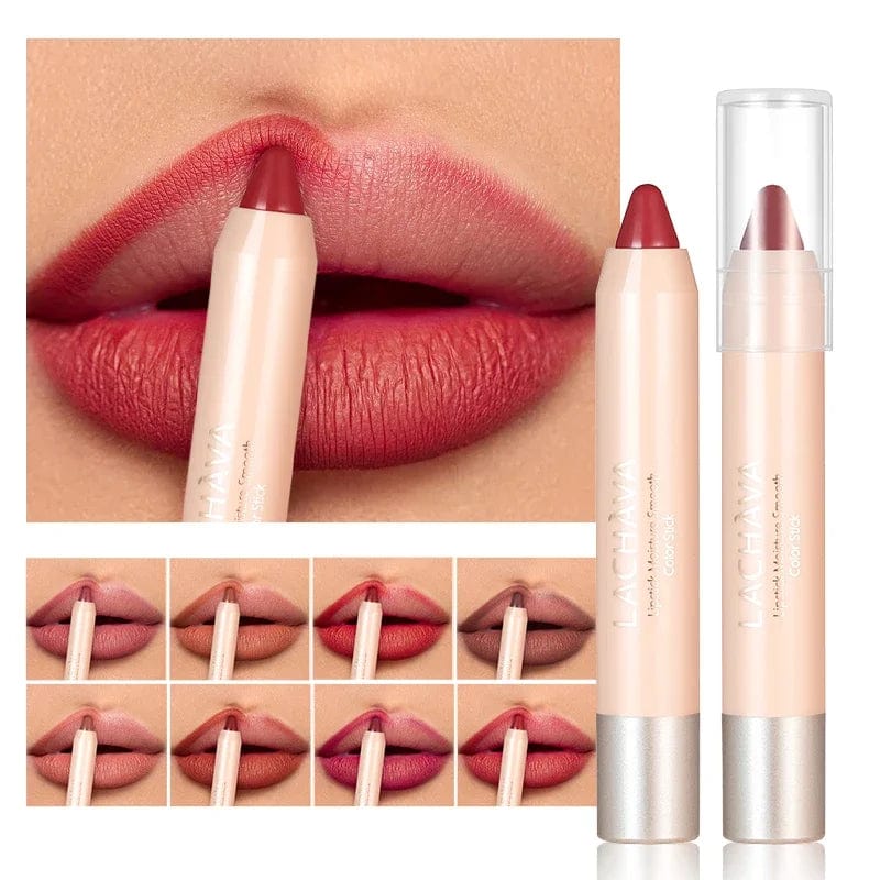  Showlu Fashion Store Matte Nude Brown Lipliner Pen Waterproof Lasting Non-stick Cup Plumping Natural Contouring Lipstick Pencil Lips Makeup Cosmetics