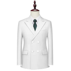 SHOWLU FASHION STORE Men's Double-breasted Business Suit Jackets Men's High Quality Fashion Slim Solid Color Tuxedo Man Casual luxury Blazers 6XL-M