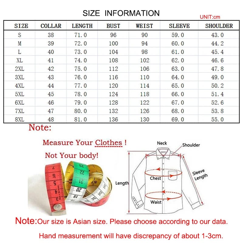  Showlu Fashion Store Men's Long Sleeve Solid Stretch Easy Care Shirt Formal Business Office/Working Wear Standard-fit New Fashion Social Dress Shirts