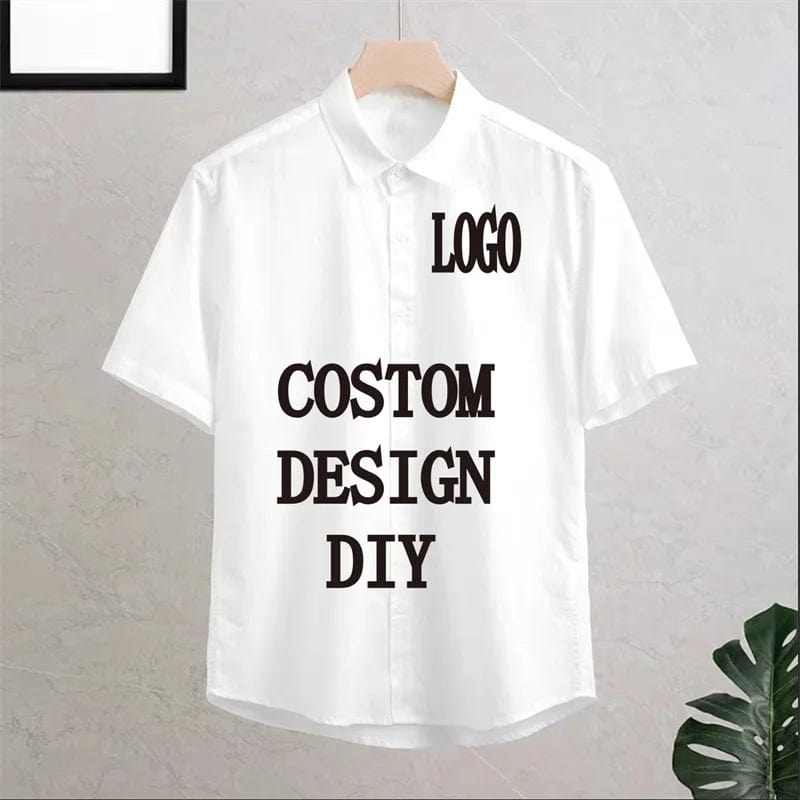 SHOWLU FASHION STORE Men's shirt pattern shirt printed shirt outdoor street short sleeved clothing oversized fashion street clothing designer