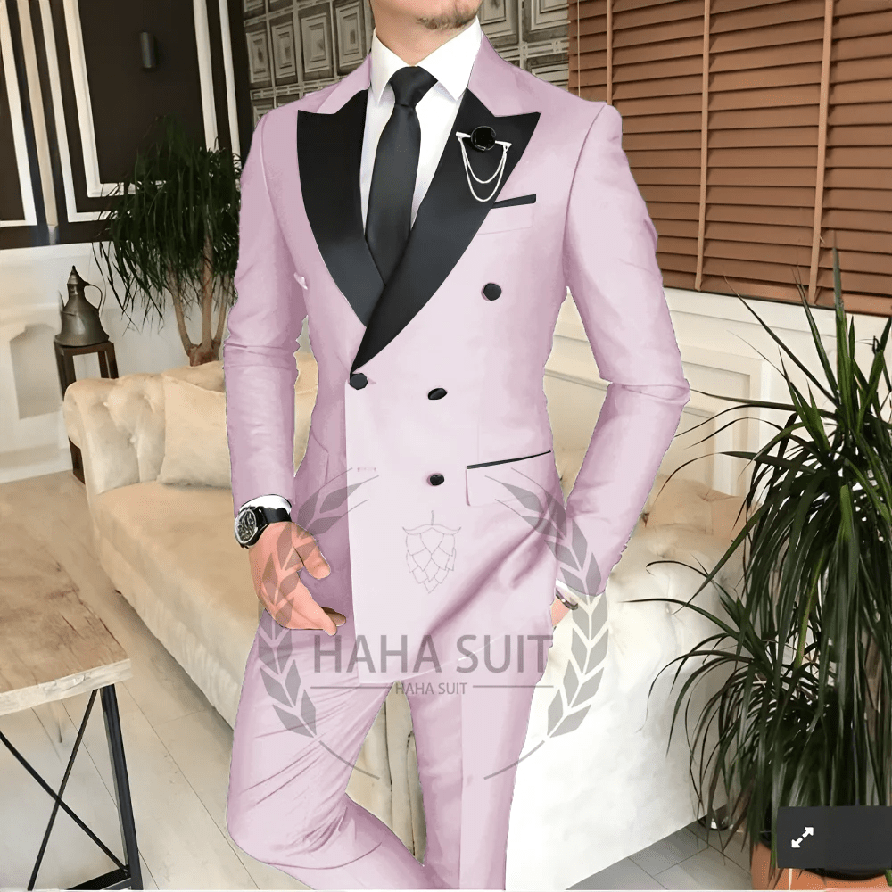 SHOWLU FASHION STORE Men's Suit Tailored   2-Piece   Clothing Fashion Men's  Wedding Groom Suits Best Man Dinner Engagement Tuxedo