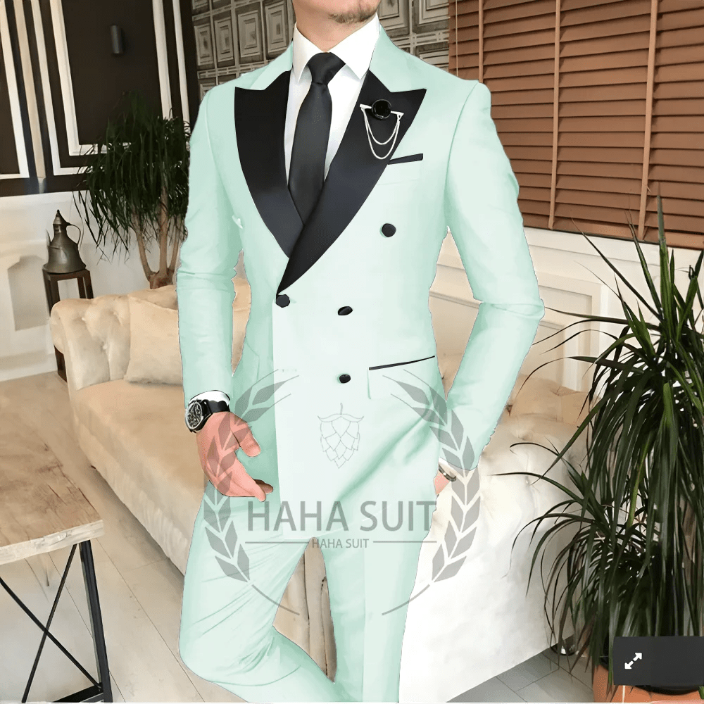 SHOWLU FASHION STORE Men's Suit Tailored   2-Piece   Clothing Fashion Men's  Wedding Groom Suits Best Man Dinner Engagement Tuxedo