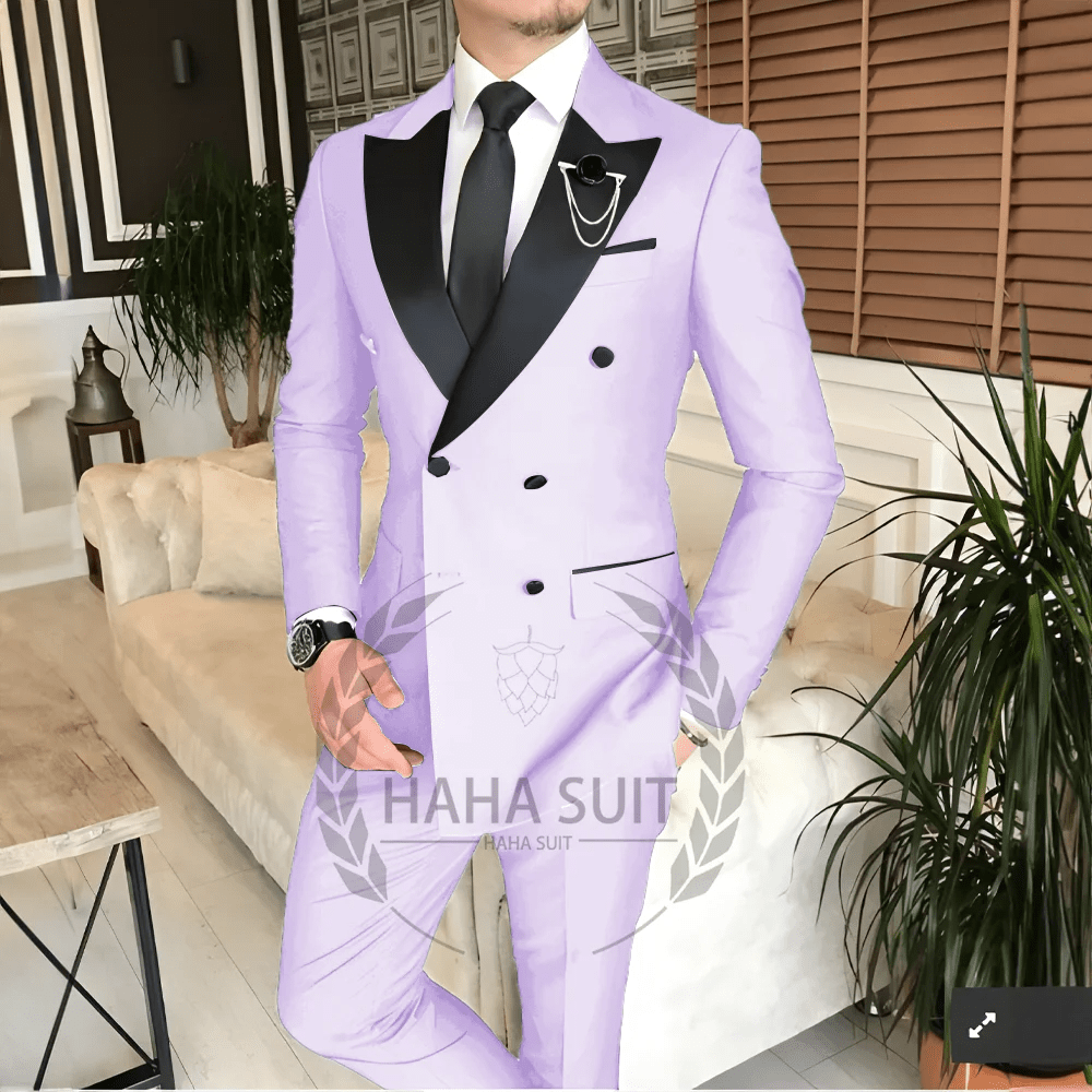 SHOWLU FASHION STORE Men's Suit Tailored   2-Piece   Clothing Fashion Men's  Wedding Groom Suits Best Man Dinner Engagement Tuxedo