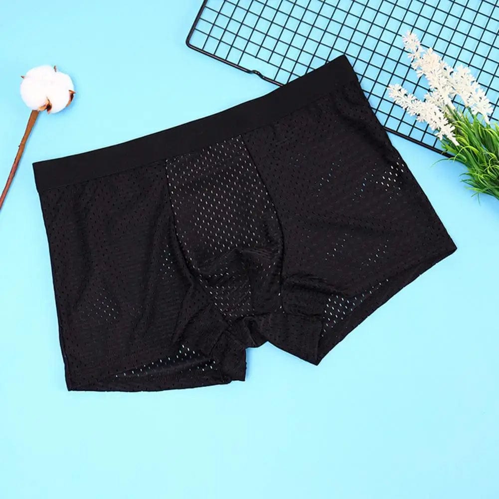  Showlu Fashion Store Men Trunks Built-in Fake Butt Hip Lifter Enhancer Shorts Briefs Padded U Convex Pouch Mid-rise Underwear Shapewear Underpants