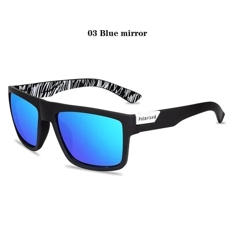 Showlu Fashion Showlu Polarized Vintage Square Sunglasses with UV400 protection, stylish driving eyewear for men and women.