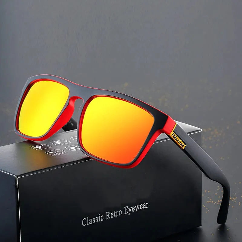 Showlu Fashion Store LAOTING.JIANG polarized square sunglasses for men and women, vintage design with UV400 protection and stylish driving eyewear.