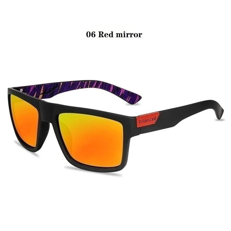 Showlu Fashion Store polarized square sunglasses with vintage design, UV400 protection, perfect for driving and stylish outdoor wear.