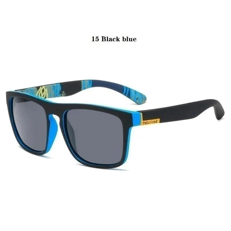 Polarized square sunglasses by LAOTING.JIANG with vintage style, UV400 protection, suitable for driving and fashionable wear for men and women.