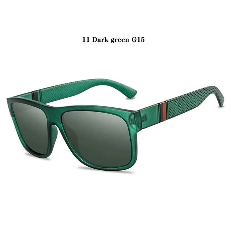 Polarized square sunglasses by LAOTING.JIANG, vintage UV400 driving eyewear for men and women with stylish design and sun protection.