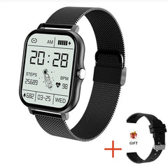 Showlu Fashion Store Mesh belt black Customize the watch face Smart watch Women Bluetooth  New Smart Watch Men For Xiaomi Samsung Android IOS Phone Watches