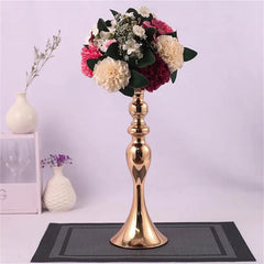  Showlu Fashion Store Metal Candle Holders Flowers Vase Candlestick Centerpieces Road Lead Candelabra Centerpieces Wedding porps Christmas decoration