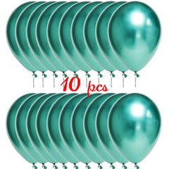 Showlu Fashion Store Metallic green / 12inch 10/20 Star Confetti Balloons Metallic Confetti Latex Transparent Ballon Baby Shower Birthday Party Wedding Decoration Ball Globo