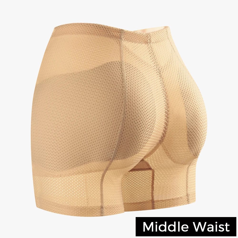  Showlu Fashion Store Middle Waist-Skin / L Hip Enhancer Hip Butt Cushion Hips Cushion Padded Panties Control Panties Butt Lifting Lifter Buttock Mesh Little Hole