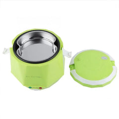  Showlu Fashion Store Mini Rice Cooker 1.3L Electric Heating Lunch Box Portable Thermostat Food Steamer Multi Electric Cooker For Car Truck 12/24V