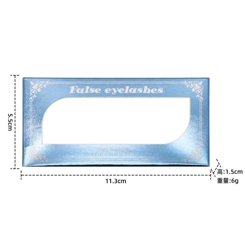Showlu Fashion 25mm 3D Mink Fur Eyelashes with long, curled design, handmade for a natural, voluminous look.