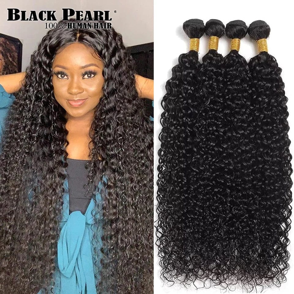 SHOWLU FASHION STORE Mongolian Afro Kinky Curly Bundles 1/3/4PCS Human Hair Extensions 100% Unprocessed Virgin Human Hair Weave Bundles Jerry Curl