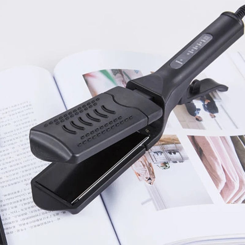  Showlu Fashion Store Multifunctional 3 in 1 Fast Flat Iron for Hair Straightener Ceramic Paint Straight Hair Curler Corn Corrugated Iron Waver Curly