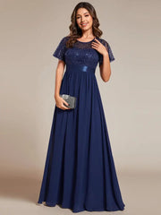  Showlu Fashion Store Navy Blue / 14 Glamour Redefined Dress