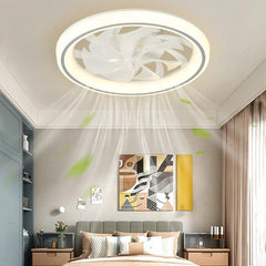  Showlu Fashion Store New Ceiling Fan Light Living Room Bedroom Modern and Simple Home Intelligent Remote Control Restaurant LED Fan Light