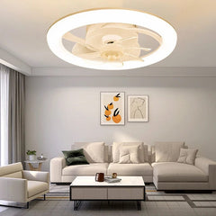  Showlu Fashion Store New Ceiling Fan Light Living Room Bedroom Modern and Simple Home Intelligent Remote Control Restaurant LED Fan Light