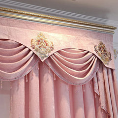  Showlu Fashion Store New Chenille Curtains Modern and Simple Finished Products Custom Shading Bay Window Curtains for Living Dining Room Bedroom