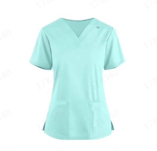 SHOWLU FASHION STORE New Lightweight Surgical Gown Short-sleeved Operating Room Split Doctor's Scrub Top Overalls Nursing Uniforms