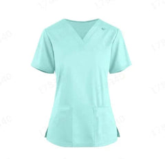 SHOWLU FASHION STORE New Lightweight Surgical Gown Short-sleeved Operating Room Split Doctor's Scrub Top Overalls Nursing Uniforms