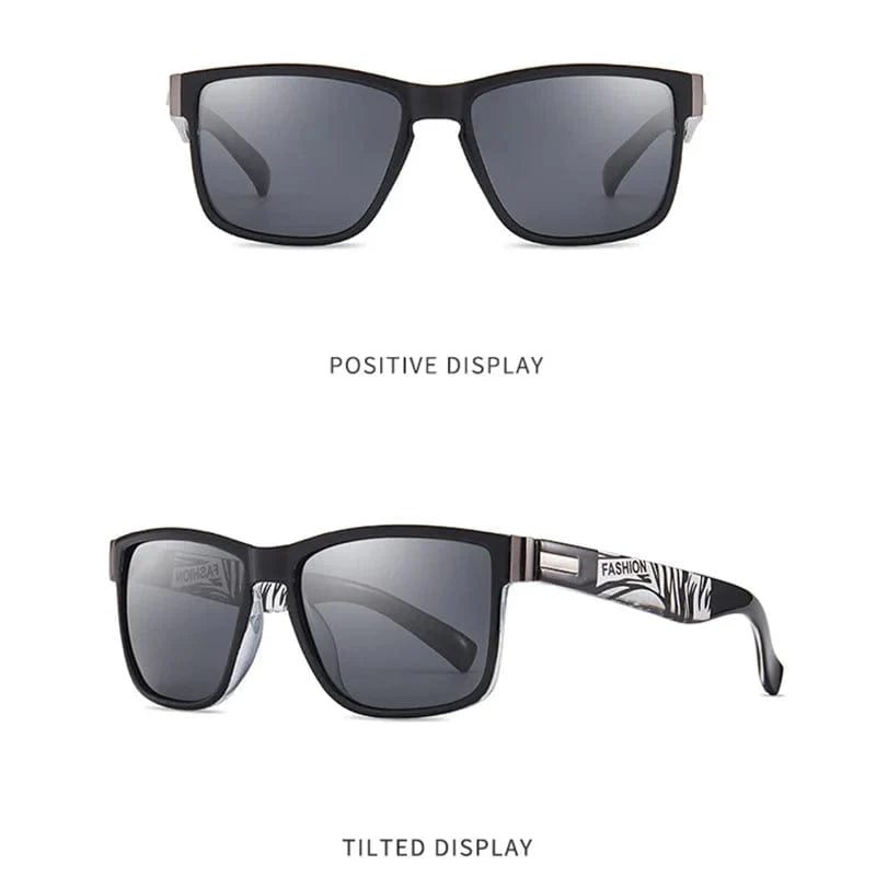 Showlu Fashion SKIG polarized square sunglasses for men and women with vintage design, UV400 protection, ideal for driving and casual wear.