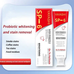  Showlu Fashion Store New Probiotic Toothpaste SP-6 Whitening Tooth Remove Plaque Stains Teeth Whitener Oral Hygiene Clean Fresh Breath Denta 120g