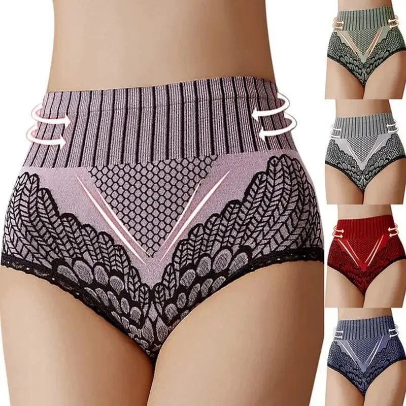  Showlu Fashion Store New Women's Panties Underwear Seamless Briefs High Waist Underpanties Bodyshaper Ladies Female