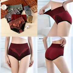  Showlu Fashion Store New Women's Panties Underwear Seamless Briefs High Waist Underpanties Bodyshaper Ladies Female