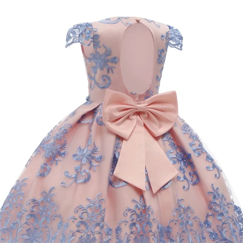  Showlu Fashion Store New Year Costume Big Bow Kids Girl Wedding Kids Dresses For Girls Princess Party Pageant Formal Dress Prom Girls Christmas Dress