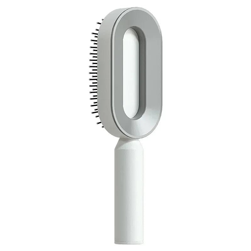  Showlu Fashion Store No Press- White / UNITED KINGDOM Self Cleaning Hair Brush 3D Air Cushion Massage Comb Airbag Massage Brush One-key Cleaning Detangling Hair Brush Styling Tools