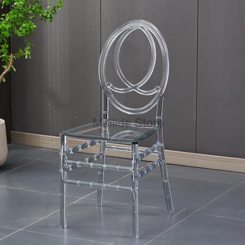 SHOWLU FASHION STORE Nordic Crystal Transparent Chair Commercial Hotel Chair Hotel Furniture Outdoor Wedding Chair Banquet Lounge Chairs for Events